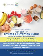 Fitness and Nutrition Night Flyer
