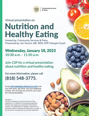 Nutrition and Healthy Eating Tips Flyer