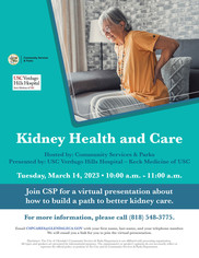 Kidney Health and Care Flyer