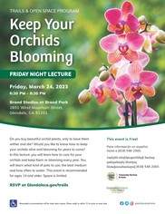 Keep Your Orchids Blooming Flyer