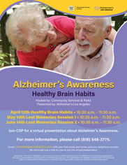 Alzheimer's Awareness Flyer
