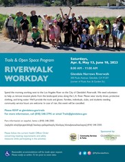 Riverwalk Workdays: April - June 2023