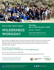 Wilderness Workdays: April - June 2023
