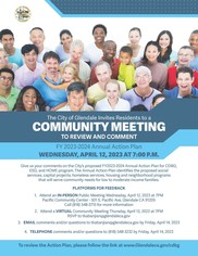 Community Meeting: FY 2023-2024 Annual Action Plan