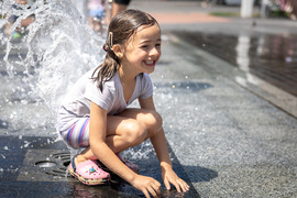 Girl in Splash Pad