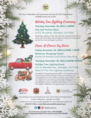 Holiday Tree Lighting and Cram-A-Classic Toy Drive