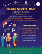 Teen Night Out March - May 2024