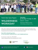 Wilderness Workdays July - Sept 2024