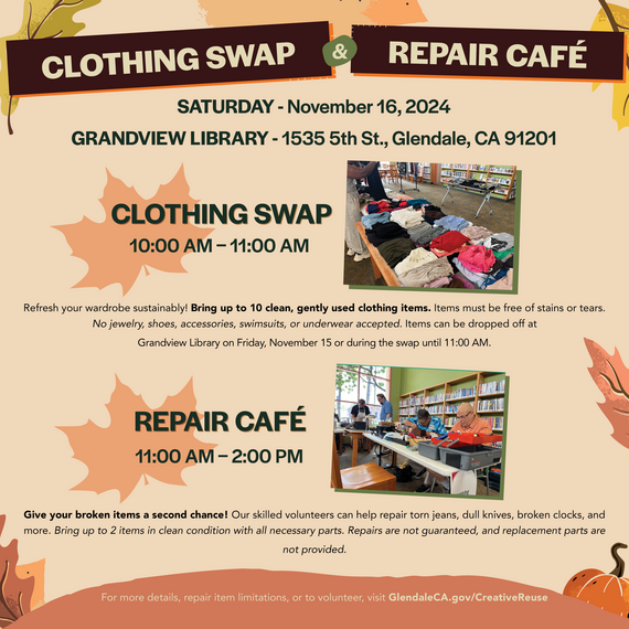 Clothing Swap and Repair Cafe