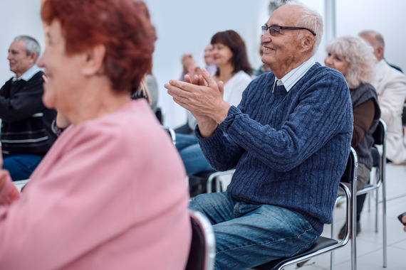 Seniors at a presentation