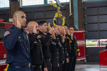 Badge Pinning Ceremony