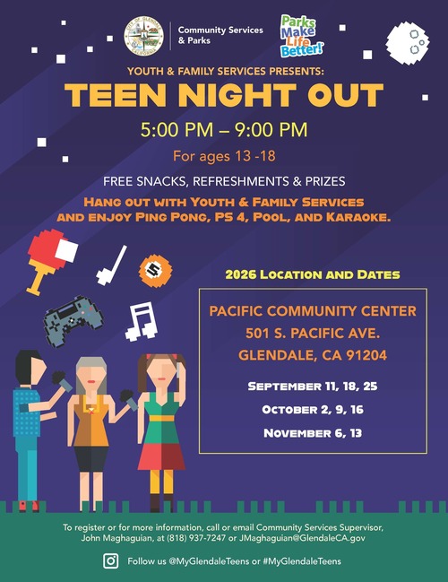 Teen Night Out Flyer