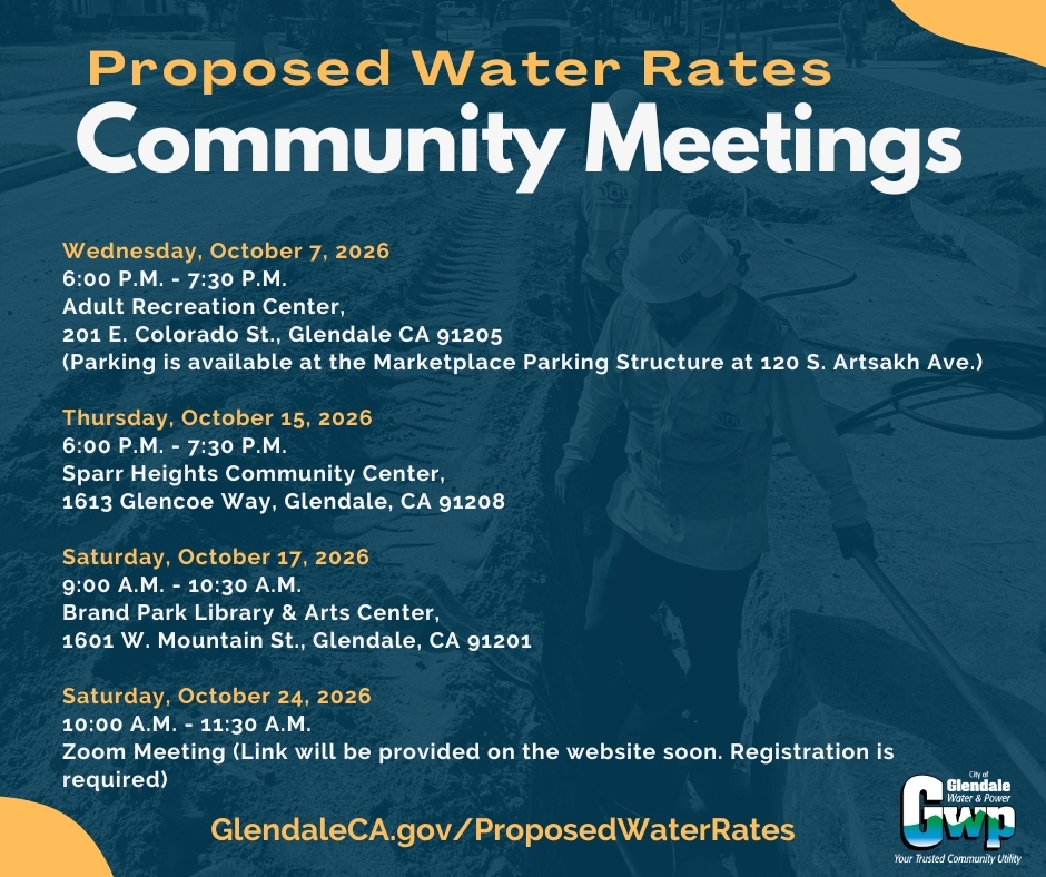 Proposed Water Rates Meetings