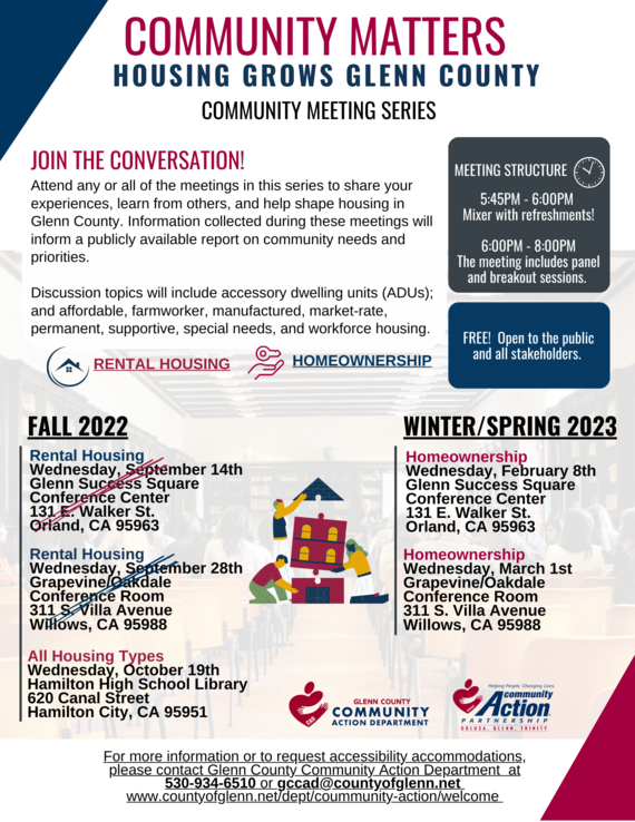 COMMUNITY MATTERS Community Meeting Series