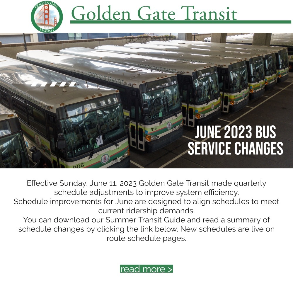 bus schedule changes