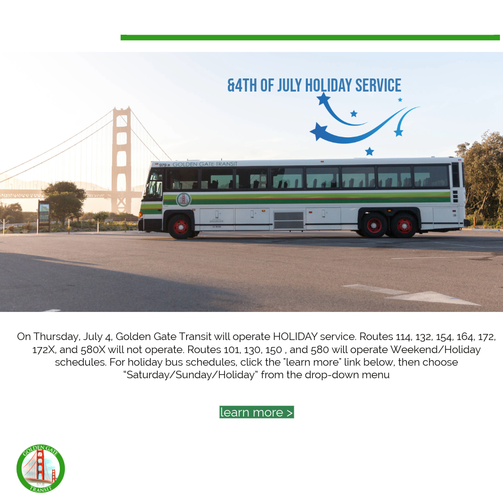 July 1, 2024 Golden Gate Bridge Toll Increase + GGFerry & GGTransit ...