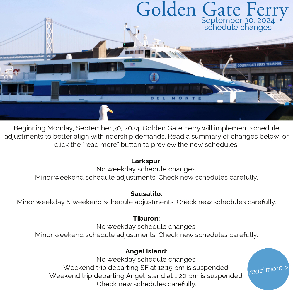 september 30 ferry changes