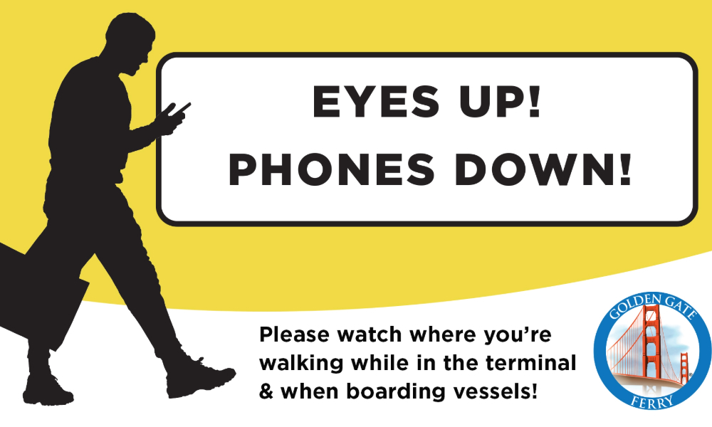 eyes up phones down