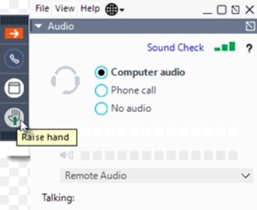 GoToWebinar Raised Hand