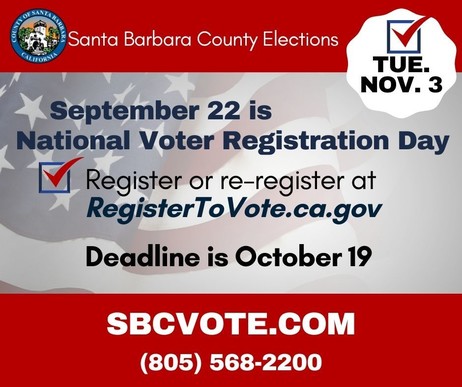 Voter Registration Day Graphic