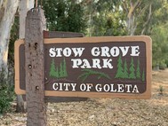 Stow Grove Park Sign