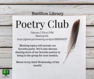 Buellton Library Poetry Club- February 2021