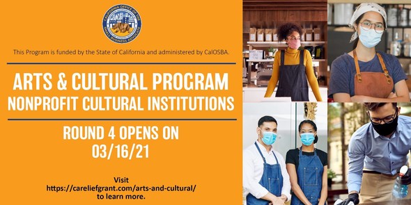 CA Relief Grant Round 4 Arts & Culture