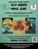 Library Teen Graphic Novel Club October 2021