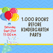 1000 Books Before Kinder Party