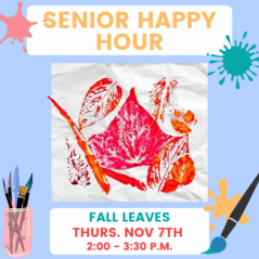 Senior Happy Hour Fall Leaves