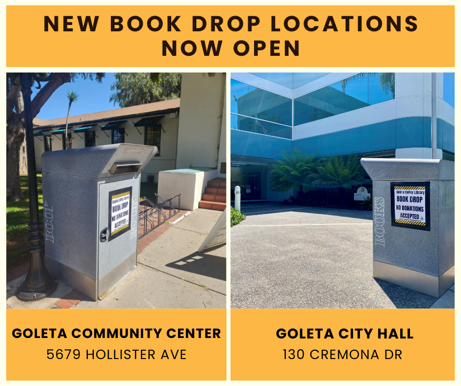 New Book Drop Locations
