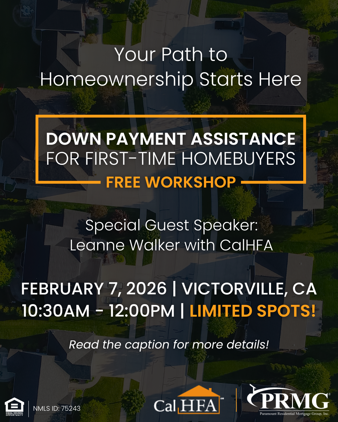 Homebuyers workshop in Victorville on February 7, 2026