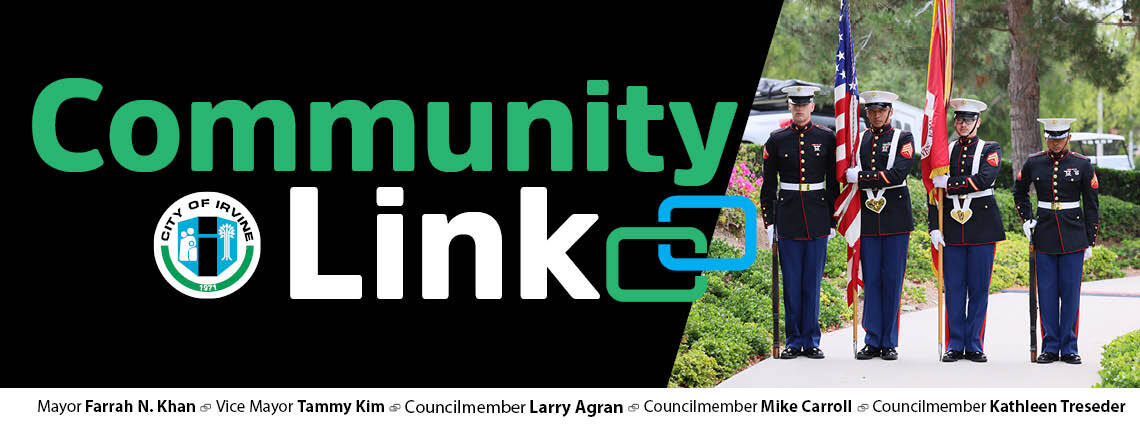 Community Link header with four soldiers standing 