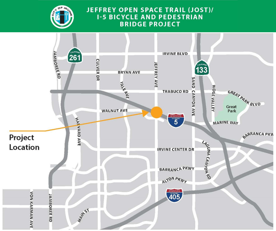 Jeffrey Open Space Trail Bridge Map