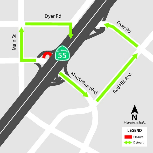 MacArthur On-Ramp Closure