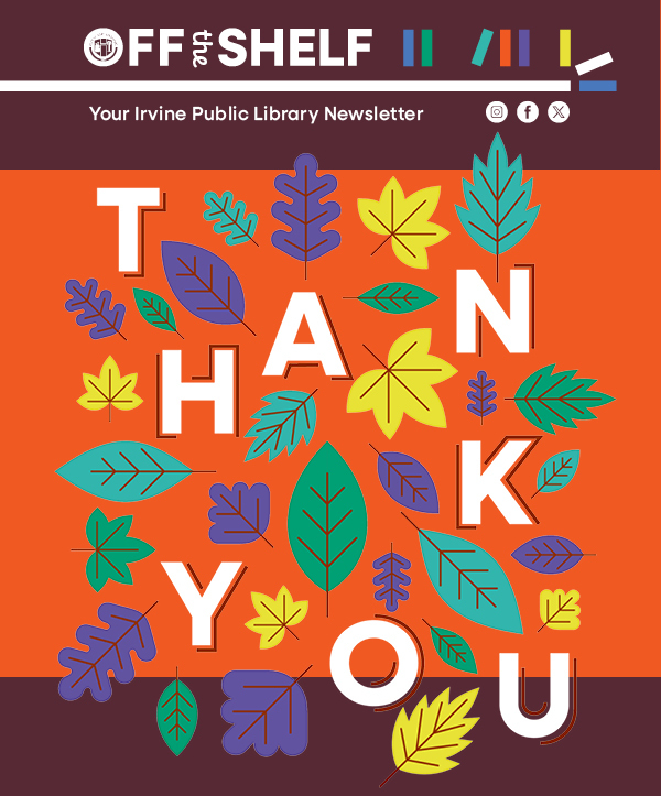 Thank you from Irvine Public Library