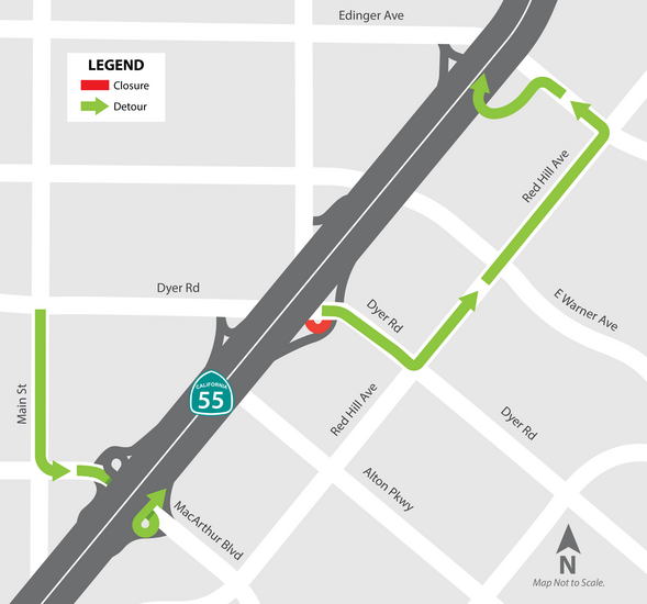 SR–55 NB Dyer Loop On-Ramp