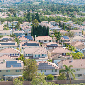 homes with solar panels