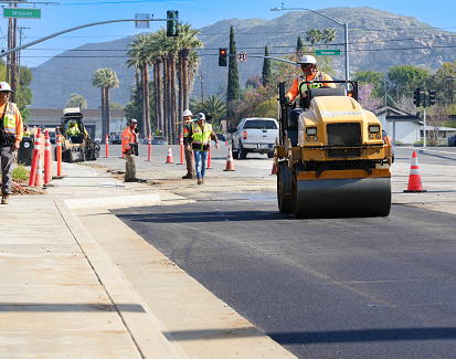 Pacific Avenue under construction road work