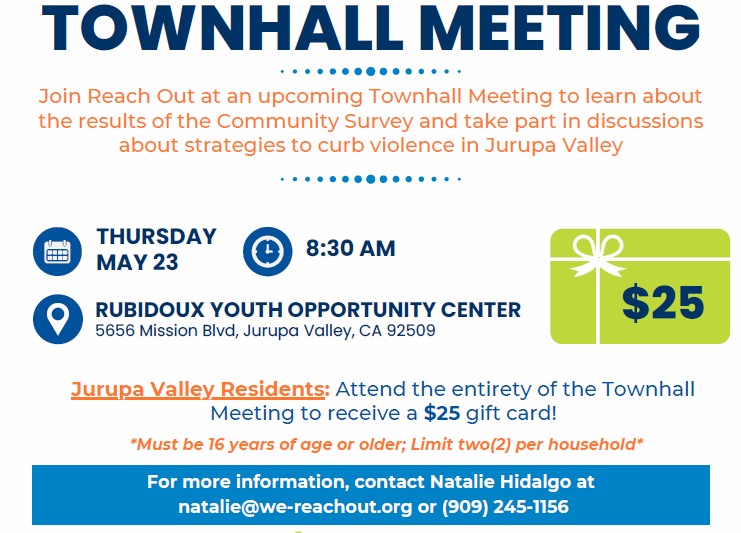 Flyer for Townhall 