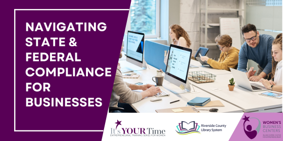 Navigating State & Federal Compliance for Businesss Flyer
