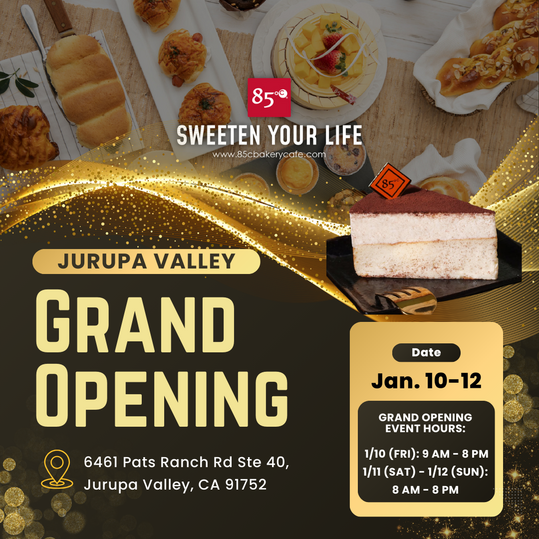 85 Degree Bakery Cafe Opening