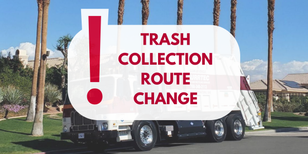 Trash Route Change