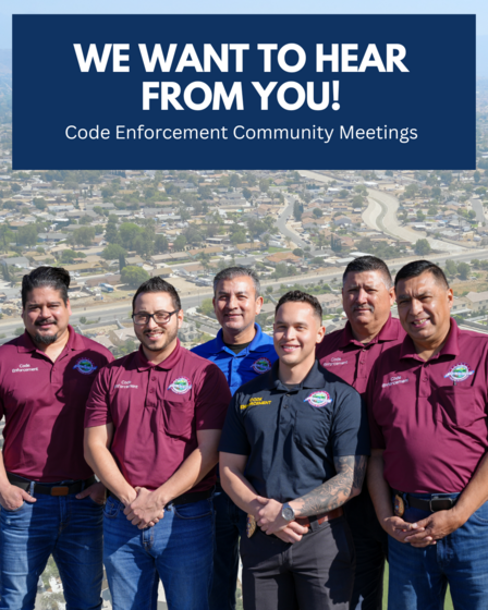 Meet your Code Enforcement Officer at a Community Meeting