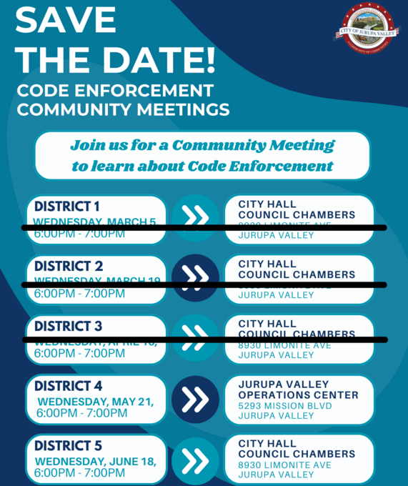 Code Enforcement Meetings