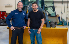 Berkson and Carmona at Public Works Open House