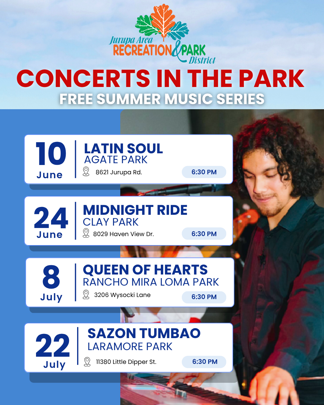 concerts in the park