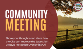 Equestrian Overlay Community Meeting