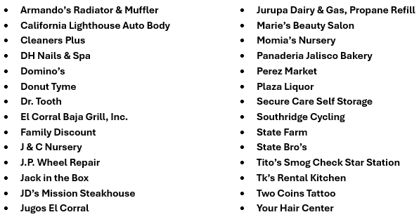 list of open businesses