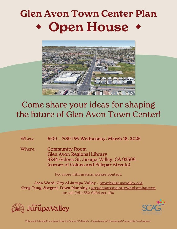 Glen Avon community meeting flyer